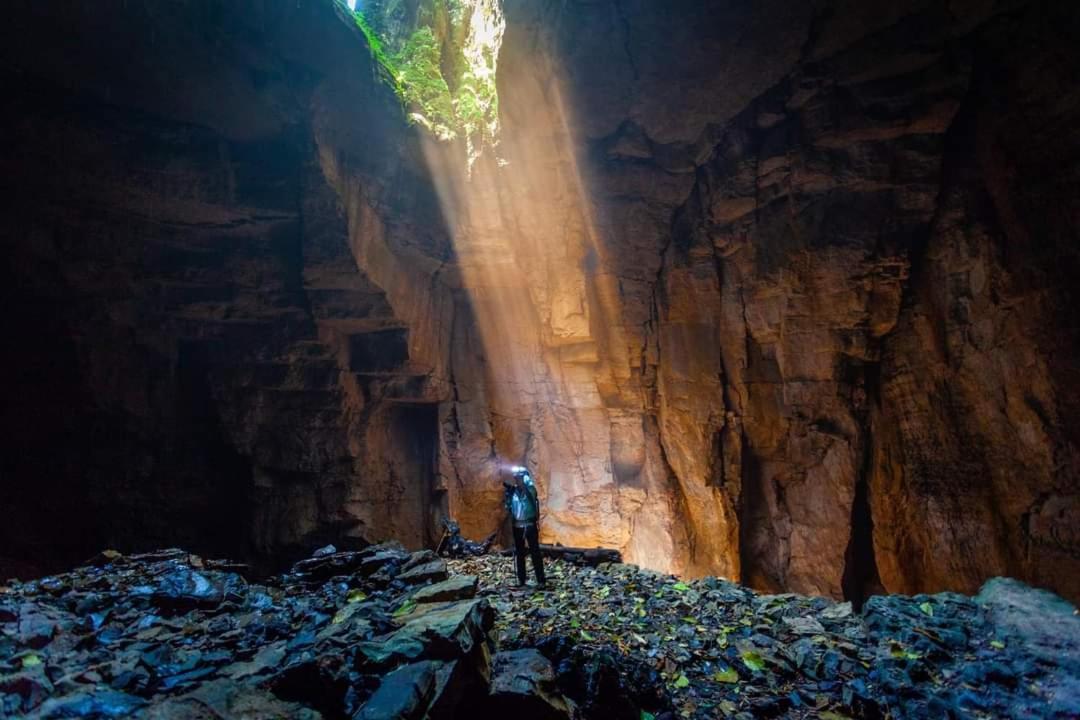 فندق Cuetzalán del Progresoفي  Camp La Gruta Del Duende المظهر الخارجي الصورة